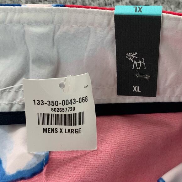 Abercrombie & Fitch Men's Swim Boardshorts Hibiscus Tropical  NWT  -  Size: XL - Picture 13 of 16